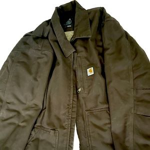 Carhartt classic brown winter jacket. Size XL